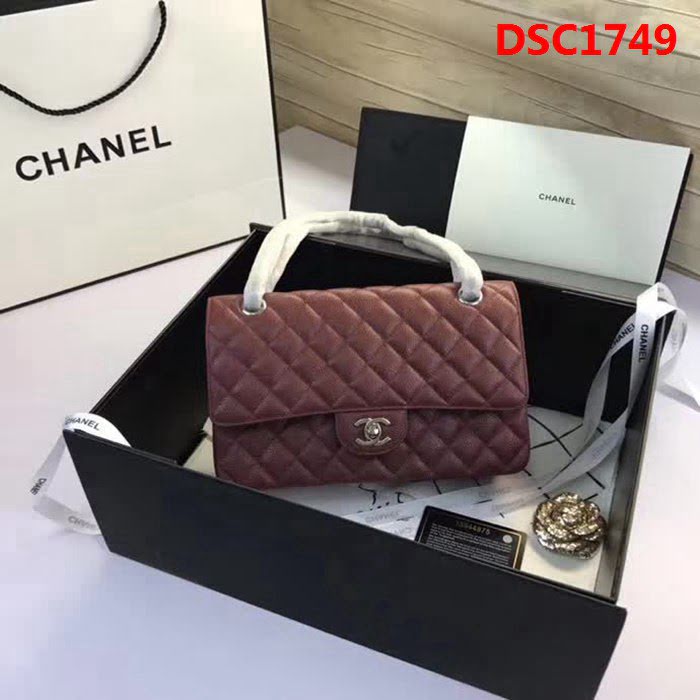 香奈兒CHANEL 升級版A1112全新經典小羊皮金銀鏈條單肩斜挎包 DSC1749