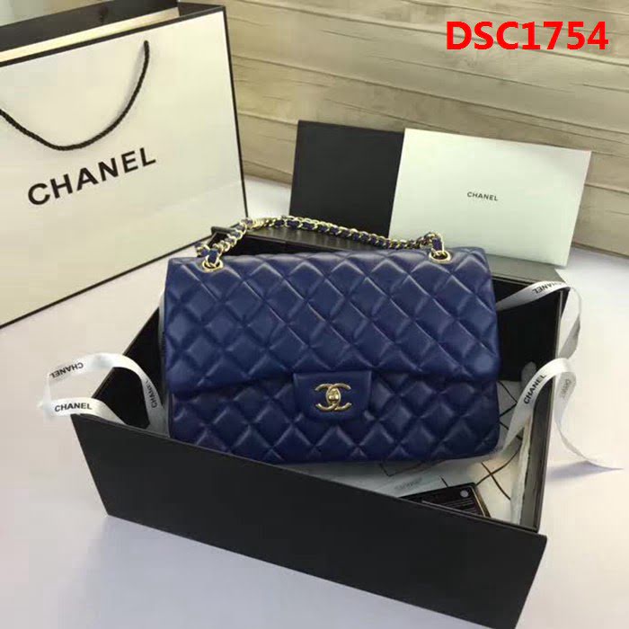 香奈兒CHANEL 升級版A1113全新經典小羊皮金銀鏈條單肩斜挎包 DSC1754