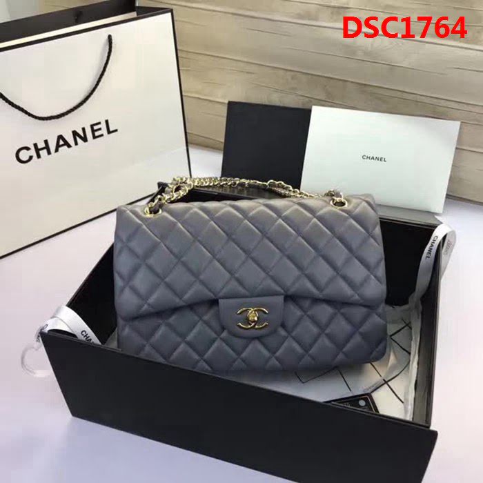 香奈兒CHANEL 升級版A1113全新經典小羊皮金銀鏈條單肩斜挎包 DSC1764