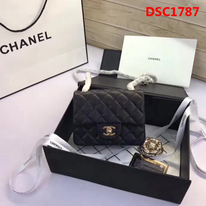 香奈兒CHANEL 升級版A1115全新經典小羊皮金銀鏈條單肩斜挎包 DSC1787