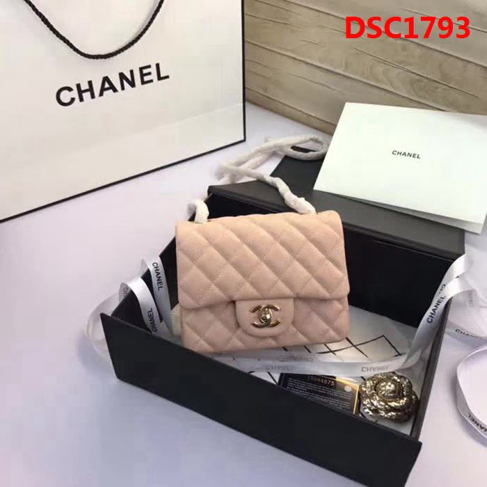 香奈兒CHANEL 升級版A1115全新經典小羊皮金銀鏈條單肩斜挎包 DSC1793