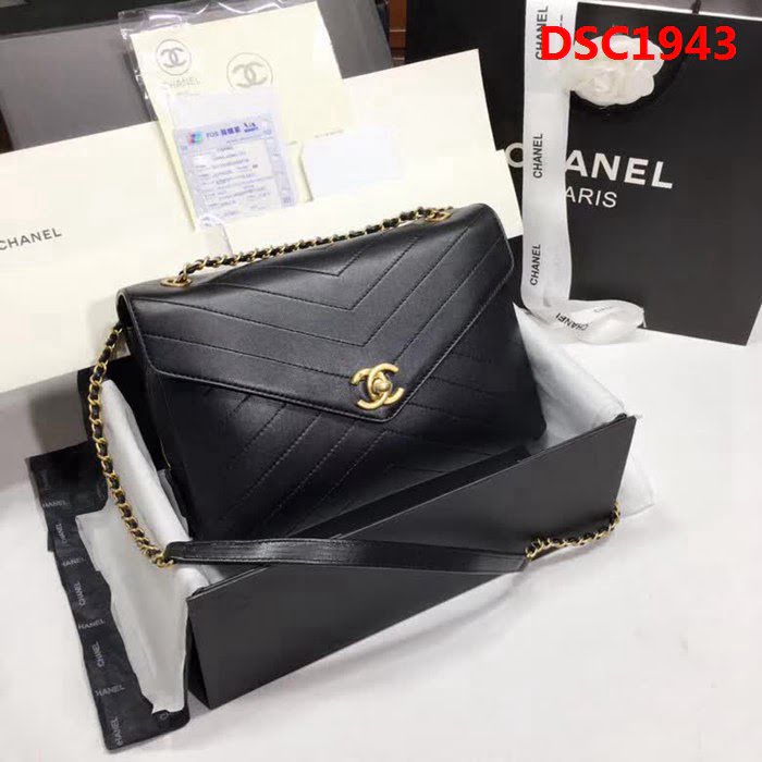 香奈兒CHANEL 57432 2018最新款式 原版皮羊皮單肩斜挎鏈條包 DSC1943