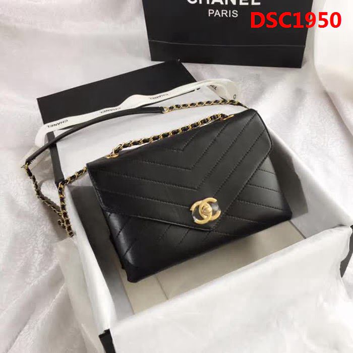 香奈兒CHANEL 57431 2018最新款式 原版皮羊皮單肩斜挎鏈條包 DSC1950