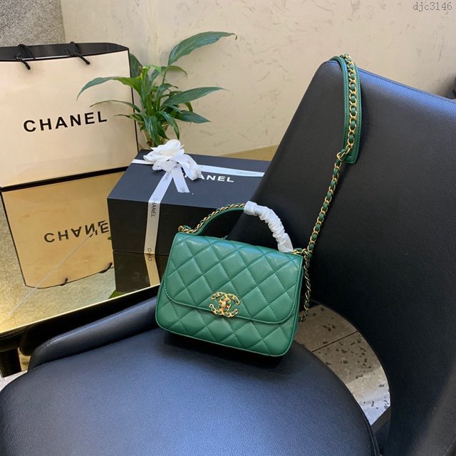 Chanel女包 S0967# 2019秋冬新款 香奈兒復古鏈條包 Chanel手拎斜挎兩用包  djc3146