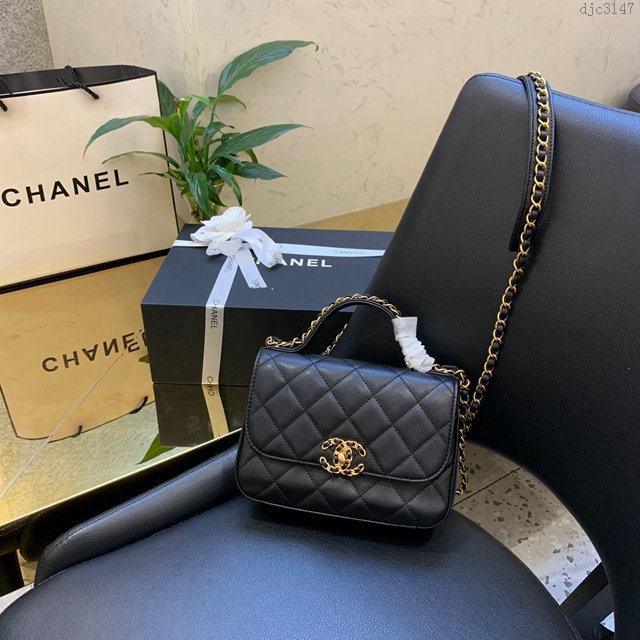 Chanel女包 S0967# 2019秋冬新款 香奈兒復古鏈條包 Chanel手拎斜挎兩用包  djc3147