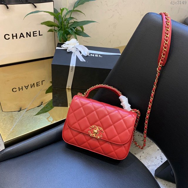 Chanel女包 S0967# 2019秋冬新款 香奈兒復古鏈條包 Chanel手拎斜挎兩用包  djc3149