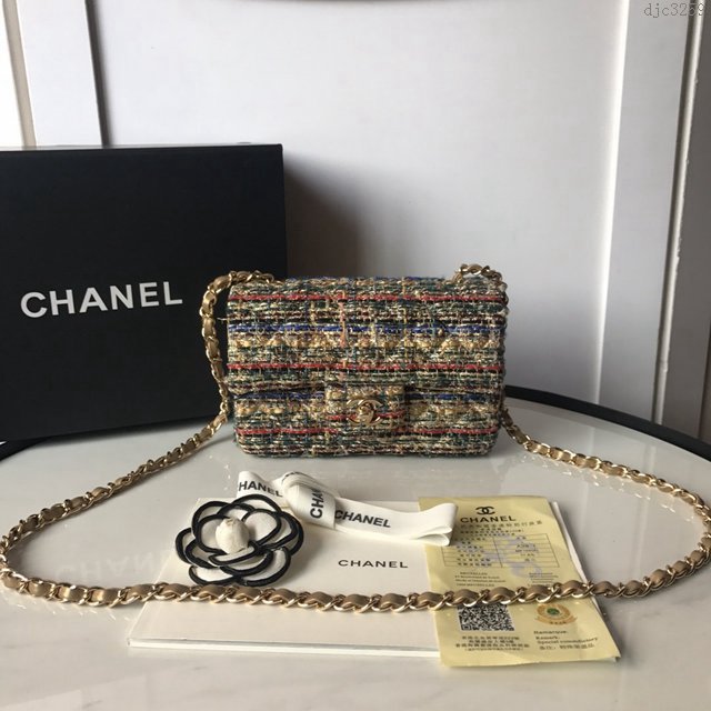 Chanel女包 高級毛呢系列 香奈兒斜挎休閒時尚女包 香奈兒鏈條包  djc3259