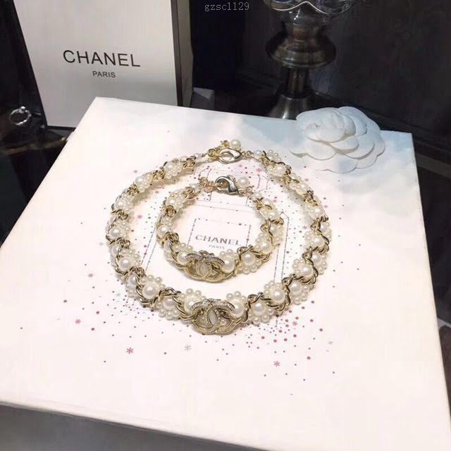 chanel手鏈 18年早春最新款 Chanel珍珠項鏈 小香手鏈  gzsc1129