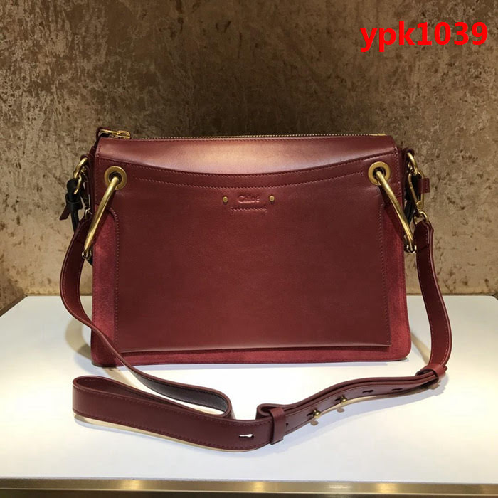 Chloe克洛伊 大號 18年新款 Chloe roy bag 大號麂皮/小牛皮 斜挎包  ypk1039