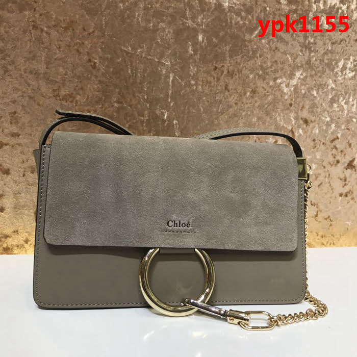 Chloe克洛伊 海外原單 Faye bag 牛皮拼麂皮 單肩斜挎包  ypk1155