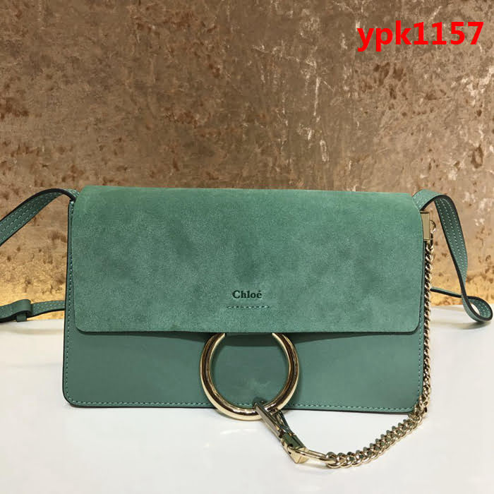 Chloe克洛伊 海外原單 Faye bag 牛皮拼麂皮 單肩斜挎包  ypk1157