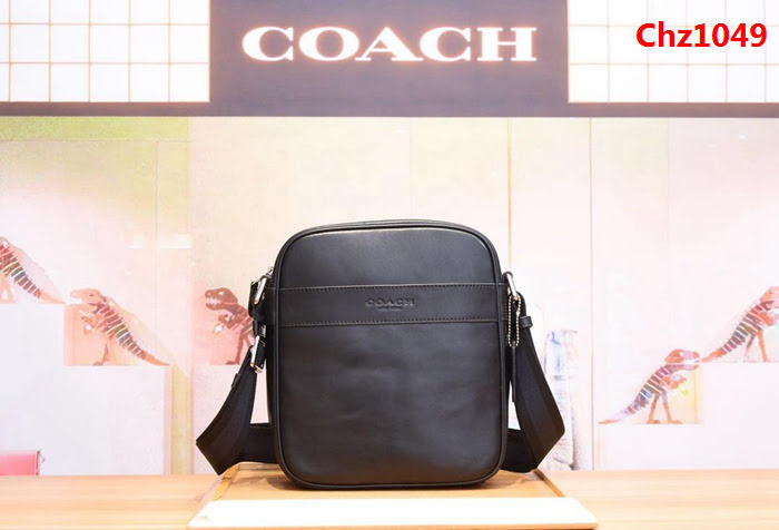 COACH蔻馳 海外代購品質 coach71723 經典 男士全牛皮單肩小斜挎  Chz1049