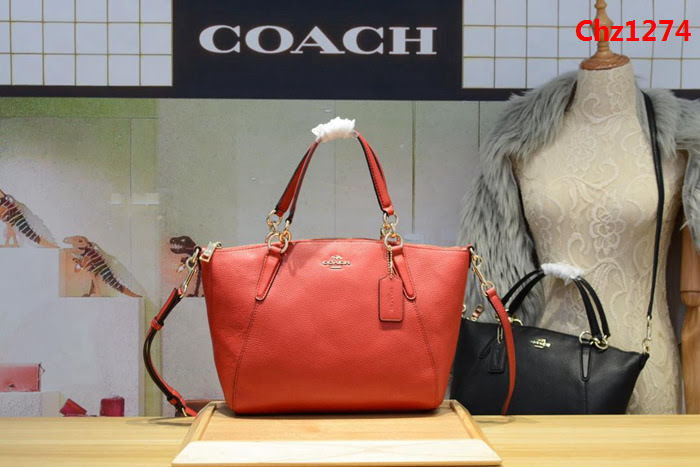 COACH蔻馳 海外代購 頭層牛皮餃子包 36675 手提斜挎包  Chz1274