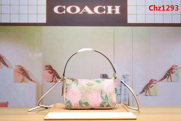 COACH蔻馳 專櫃同步 新料印花斜挎包 時尚百搭款 手提肩背包  Chz1293