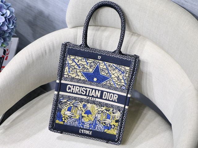 Dior包 迪奧Mini book tote豎版塔羅牌系列 Dior手提包 Dior手腕包  Dyd1128