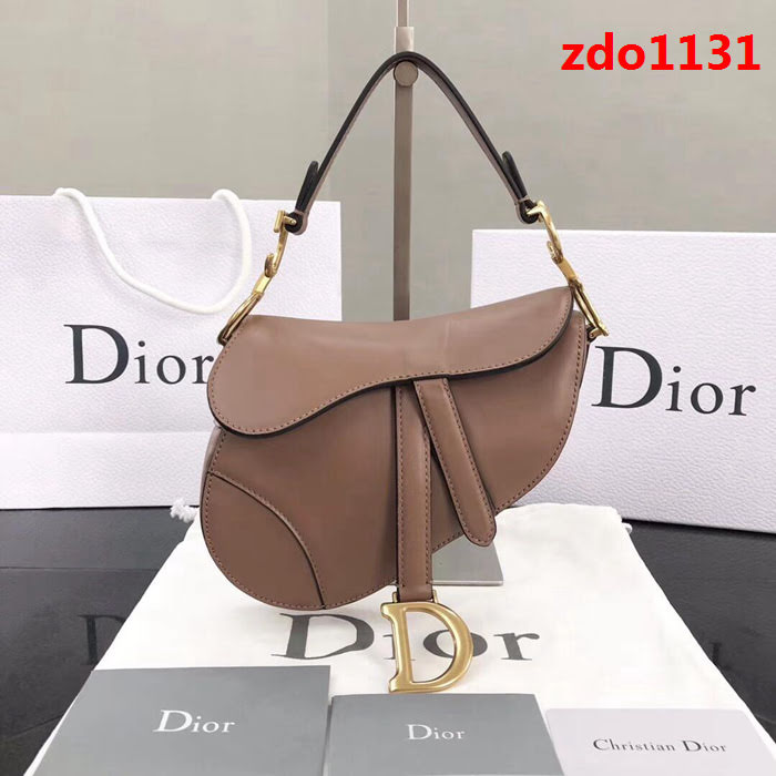 DIOR迪奧 2018新款 粉色小號Saddle Bag馬鞍包  zdo1131