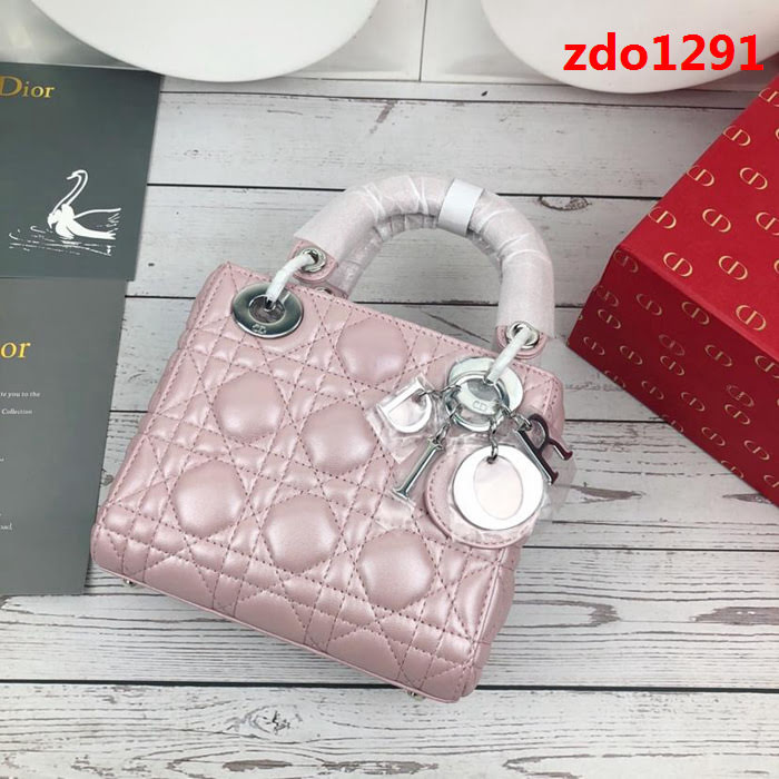 DIOR迪奧 原單系列Dior Mini戴妃新升級 全新鏈條款 手提斜挎包  zdo1291