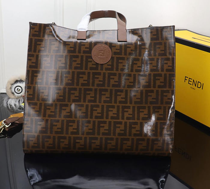 FENDI芬迪 專櫃新品 芬迪經典字母女士購物袋 手提包 單肩包 托特包 0989  fd1473