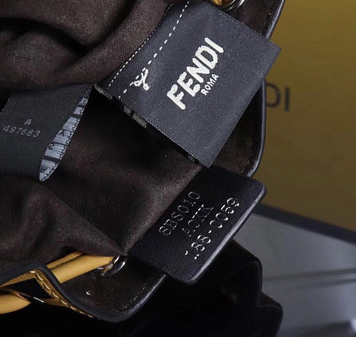 FENDI芬迪 Fendi MINI BUCKET 字母繡桶包 可手提 可斜挎 8850毛毛  fd1633