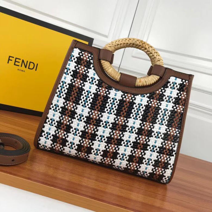 FENDI芬迪 FENDI KAN I F手工編織系列 手提 斜挎雙用 8831  fd1647