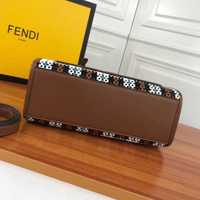 FENDI芬迪 FENDI KAN I F手工編織系列 手提 斜挎雙用 8831  fd1647
