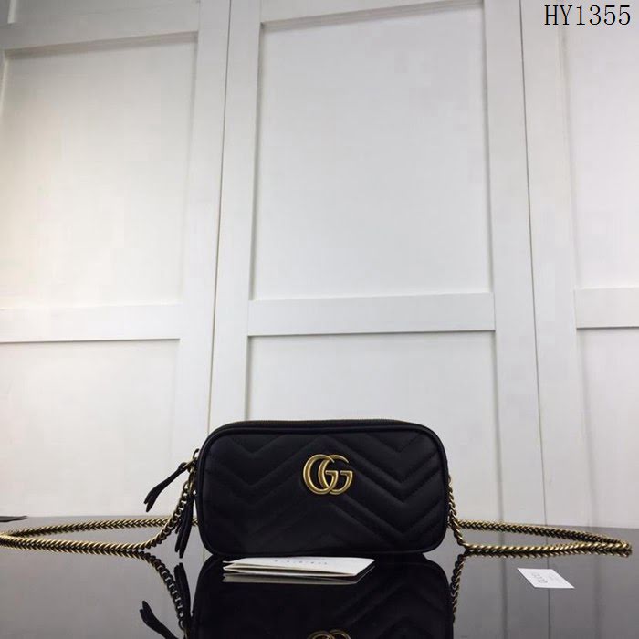 GUCCI古馳 新款 專櫃品質 原單 546581 克皮 鏈條斜挎包HY1355