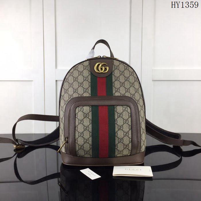 GUCCI古馳 新款 專櫃品質 原單 547965啡 小號雙肩包HY1359