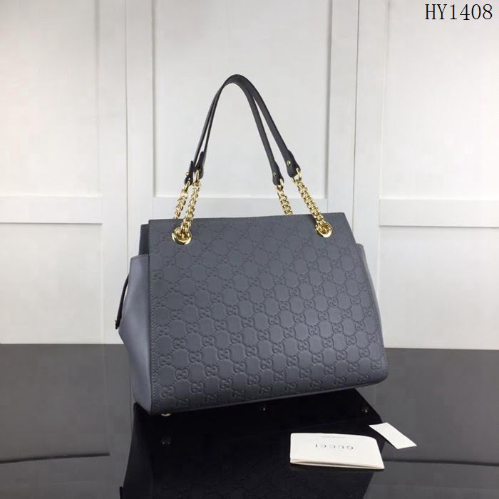 GUCCI古馳 新款 專櫃品質 原單 453773 灰壓 女款 鏈條肩背包 HY1408