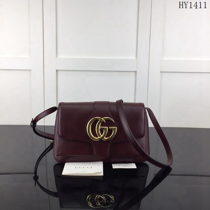 GUCCI古馳 新款 專櫃品質 原單 550129 紅色 單肩斜挎包HY1411