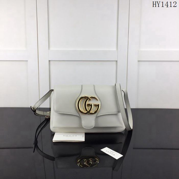 GUCCI古馳 新款 專櫃品質 原單 550129 白色 單肩斜挎包HY1412