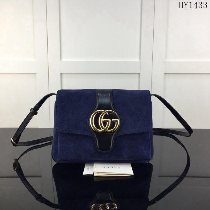 GUCCI古馳 新款 專櫃品質 頂級原單 550126磨砂 藍磨砂 單肩斜挎包HY1433