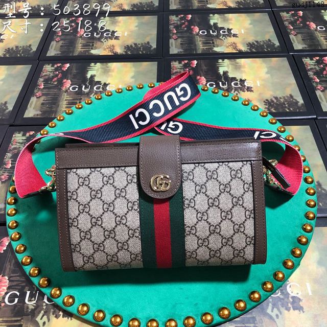 Gucci包 古馳女包 503899杏棕 專櫃品質 Gucci新款女包 Gucci斜挎包  gudj1148