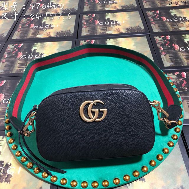 Gucci包 古馳女包 476466 克皮 Gucci新款單肩斜挎女包  gudj1410