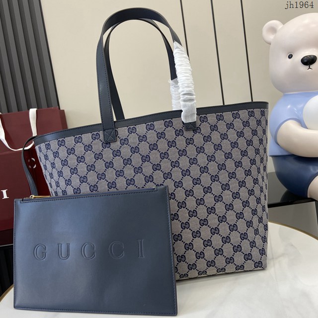 Gucci專櫃古馳最新款Totissima系列中號托特包字母肩背包 jh1964型號：788203