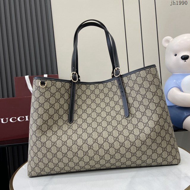 Gucci專櫃古馳最新款Emblem系列大號托特包 jh1990型號：815212