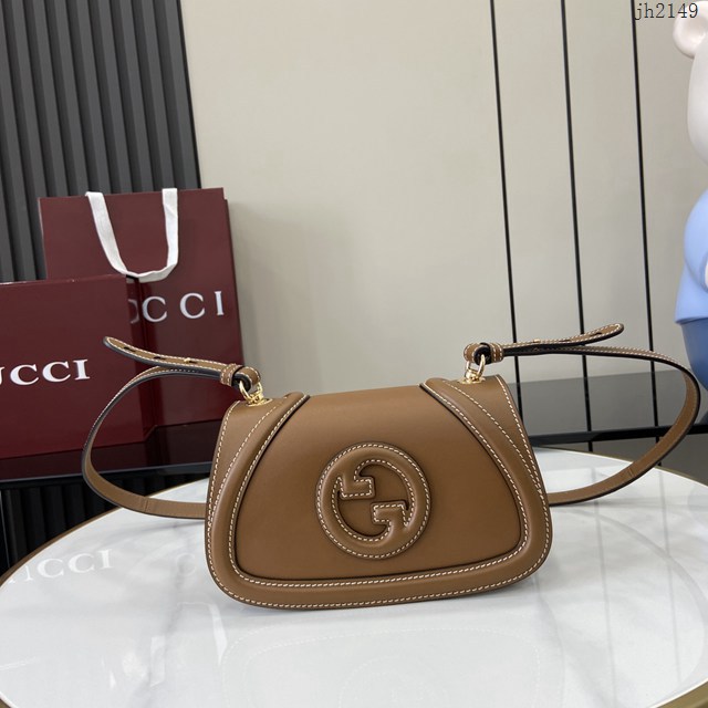 Gucci專櫃古馳最新款Blondie系列迷你肩背包斜挎女包 jh2149型號：815700