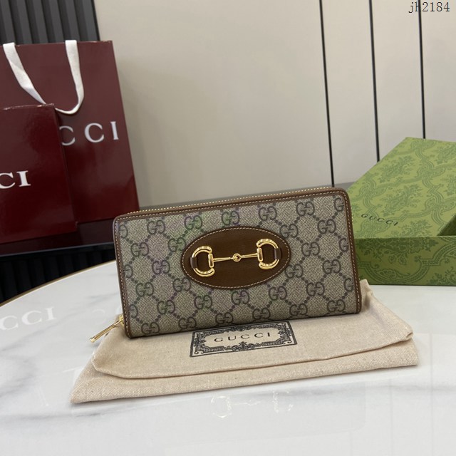 Gucci專櫃古馳最新款男女款拉鏈長夾錢包錢夾 jh2184款號:  621889