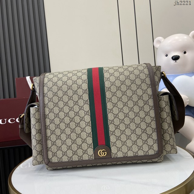 Gucci專櫃古馳最新款男包系列男士單肩斜挎包 jh2221型號：819287