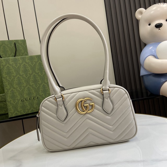 Gucci專櫃古馳最新款MARMONT小號手提包小頂柄包 jh2273型號：795199