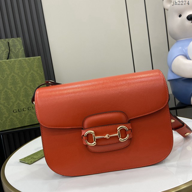 Gucci專櫃古馳最新款Horsebit 1955系列肩背包 jh2274型號：602204