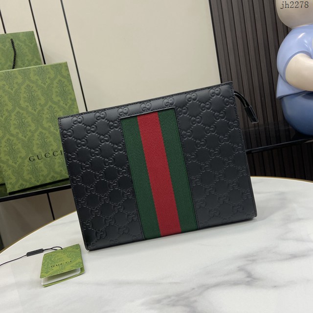 Gucci專櫃古馳最新款Ophidia系列手包男士手拿包 jh2278型號：475316