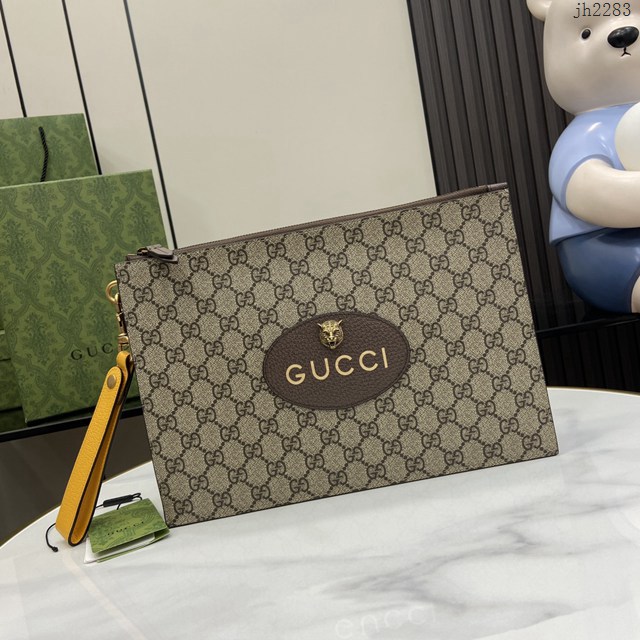 Gucci專櫃古馳最新款Ophidia系列手包男士手拿包 jh2283型號：473956
