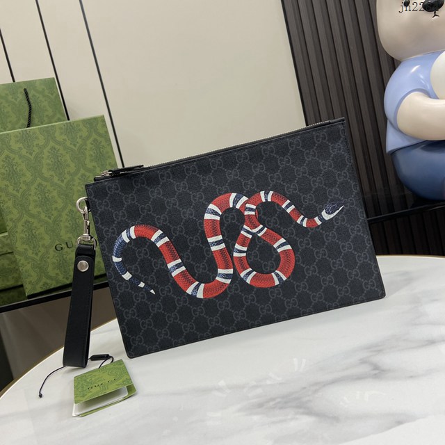 Gucci專櫃古馳最新款Ophidia系列手包男士手拿包 jh2284型號：473904