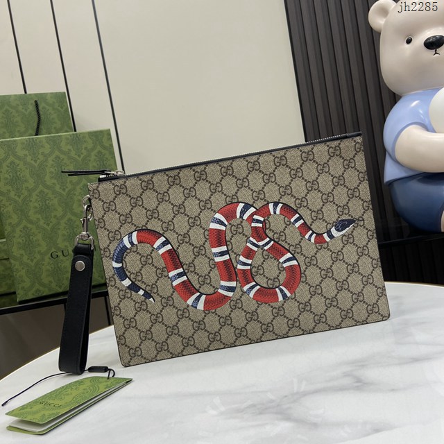 Gucci專櫃古馳最新款Ophidia系列手包男士手拿包 jh2285型號：473904