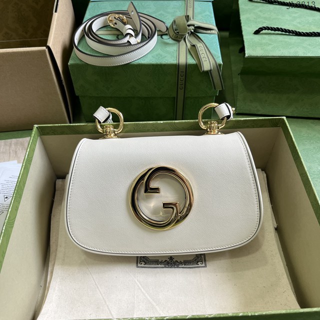 Gucci專櫃古馳最新款Blondie互扣單肩斜挎鏈條女包 jh2313型號：724645