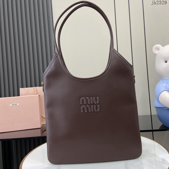 miumiu專櫃繆繆最新款女士IVY牛皮托特單肩包 jh2329型號：500231