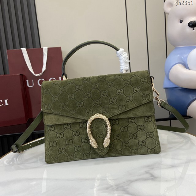 Gucci專櫃古馳經典Dionysus系列小號手提包女士肩背包 jh2351型號：813399