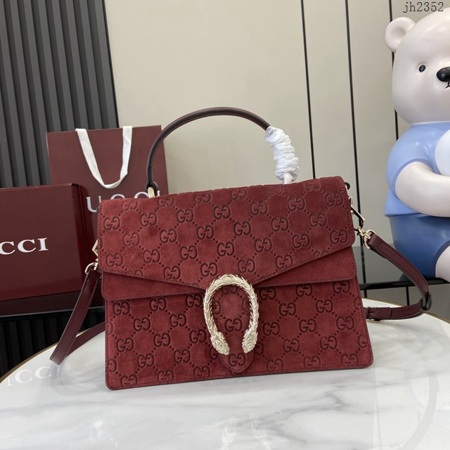 Gucci專櫃古馳經典Dionysus系列小號手提包女士肩背包 jh2352型號：813399