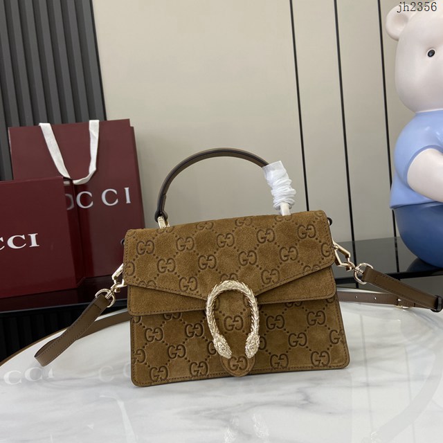 Gucci專櫃古馳經典Dionysus系列迷你手提包女士肩背包 jh2356型號：813400