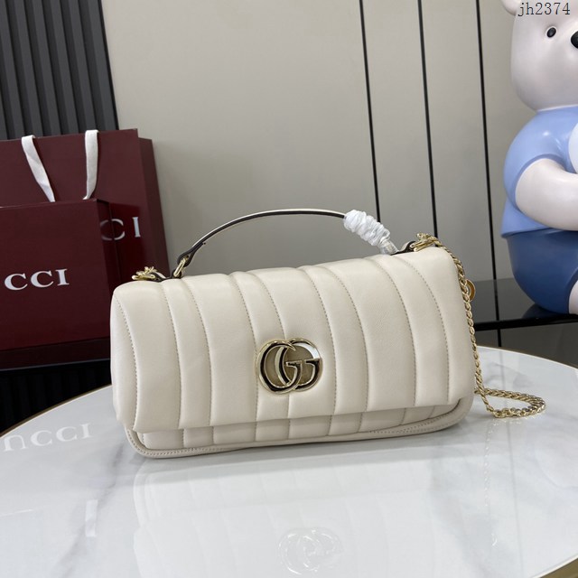 Gucci專櫃古馳最新款Milano系列小號手提包鏈條女包 jh2374型號：806016